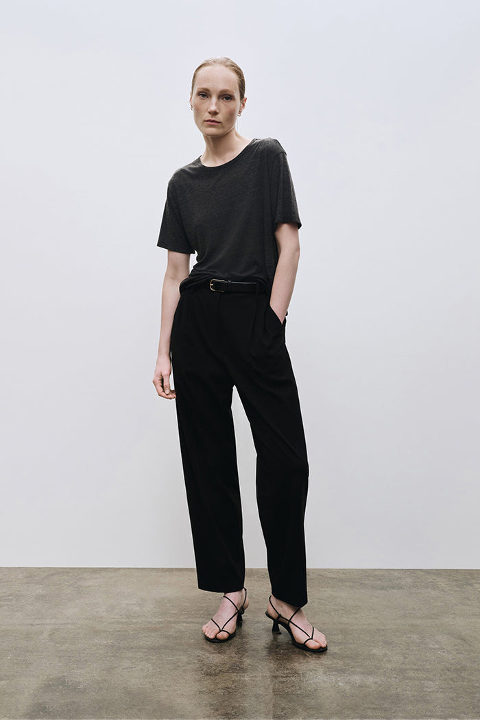 Mijeong Park pleated suit pant black | Pipe and Row clothing store