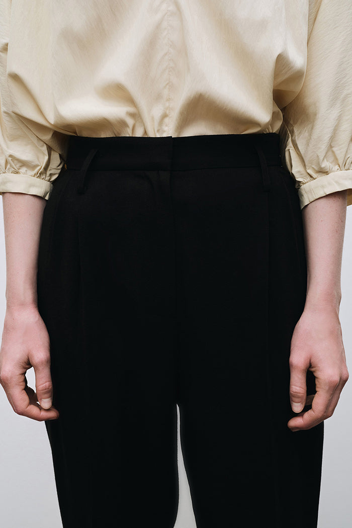 Mijeong Park pleated suit pant black | Pipe and Row clothing store