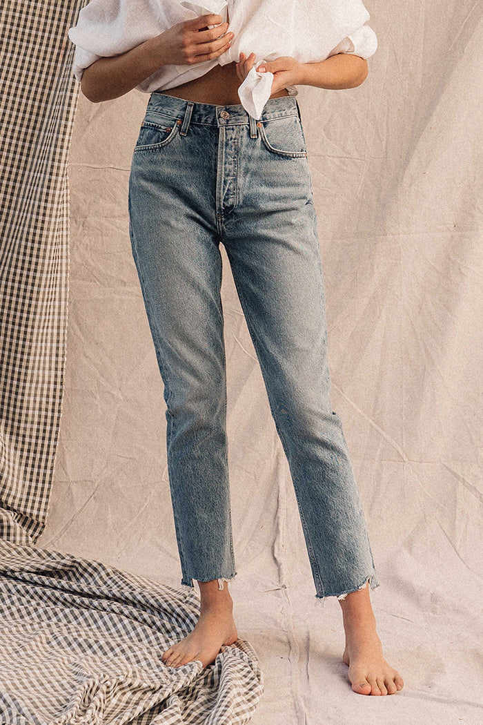 Agolde Riley High Rise Agolde Straight Leg Agolde Riley High Rise