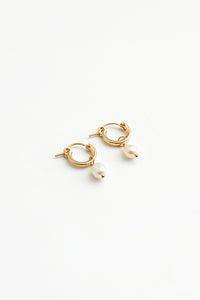 Wolf Circus freshwater dainty small Pearl Hoops | Pipe and Row Seattle