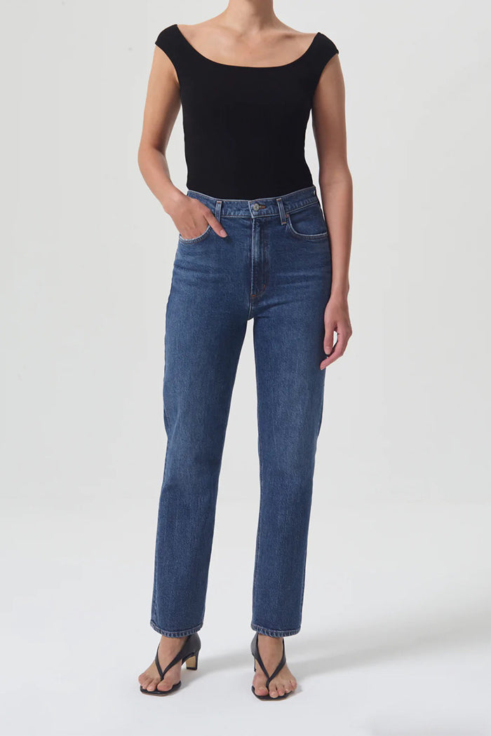 Nonie Dark Blue Push Up High Waisted Jeans – Get That Trend