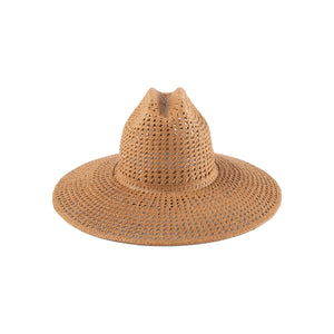 Lack of Color the Vista large brim straw hat cesca brown | Pipe and Row